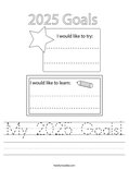 My 2025 Goals! Worksheet