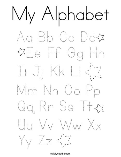 My Alphabet Coloring Page