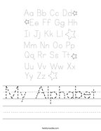 My Alphabet Handwriting Sheet