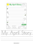 My April Story Worksheet