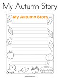 My Autumn Story Coloring Page