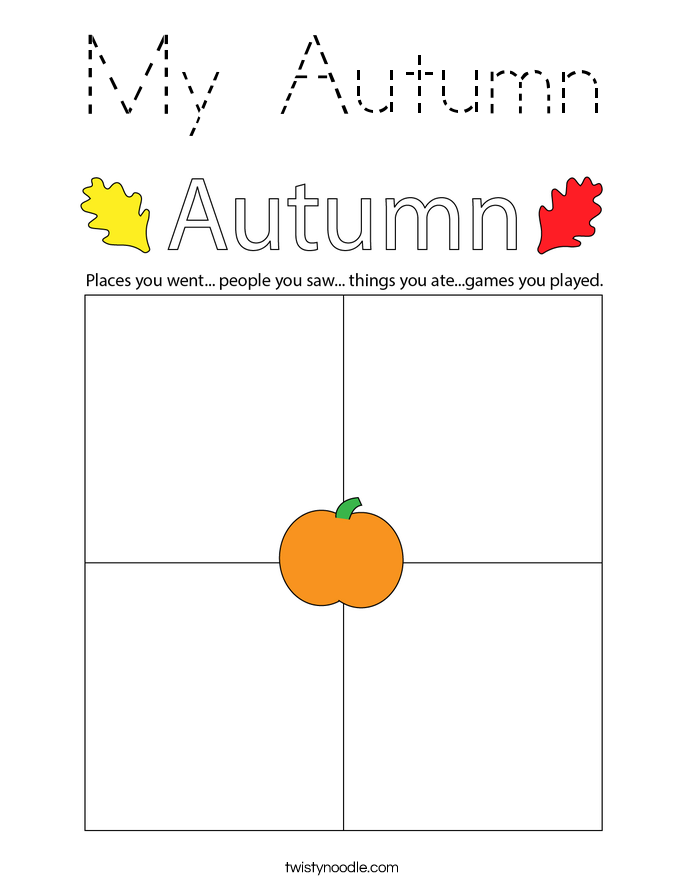 My Autumn Coloring Page