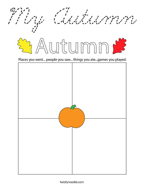 My Autumn Coloring Page