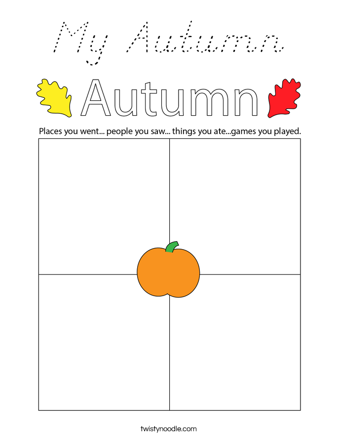 My Autumn Coloring Page