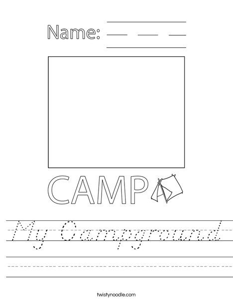 My Campground Worksheet