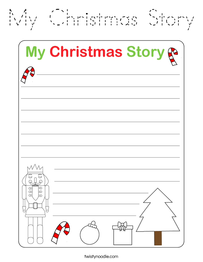 My Christmas Story Coloring Page