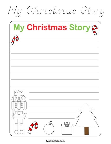 My Christmas Story Coloring Page