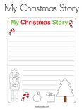 My Christmas Story Coloring Page
