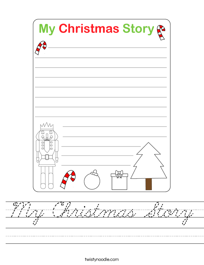 My Christmas Story Worksheet