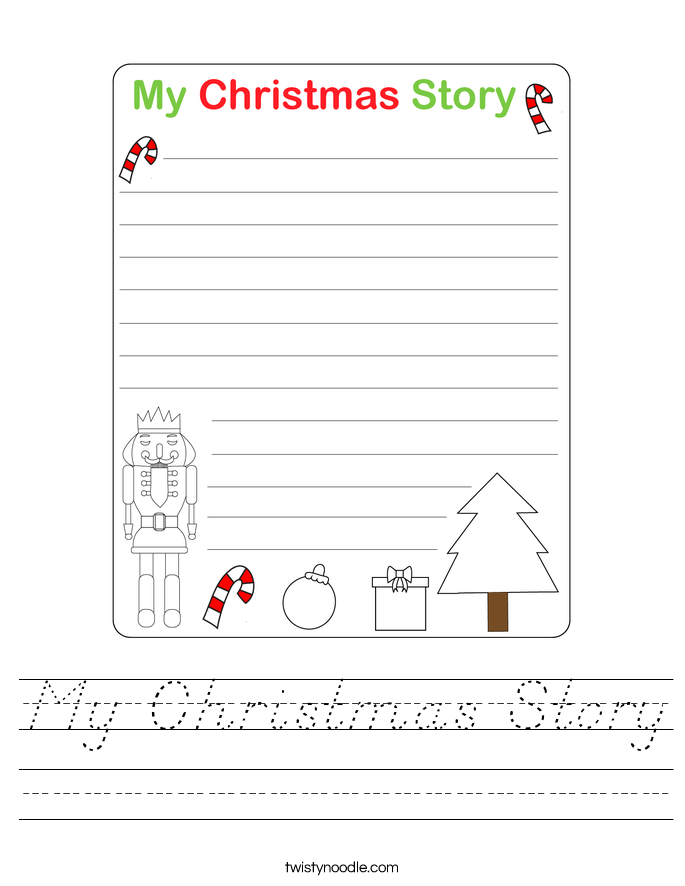 My Christmas Story Worksheet