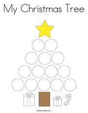 My Christmas Tree Coloring Page