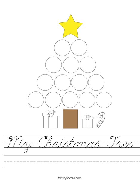 My Christmas Tree Worksheet