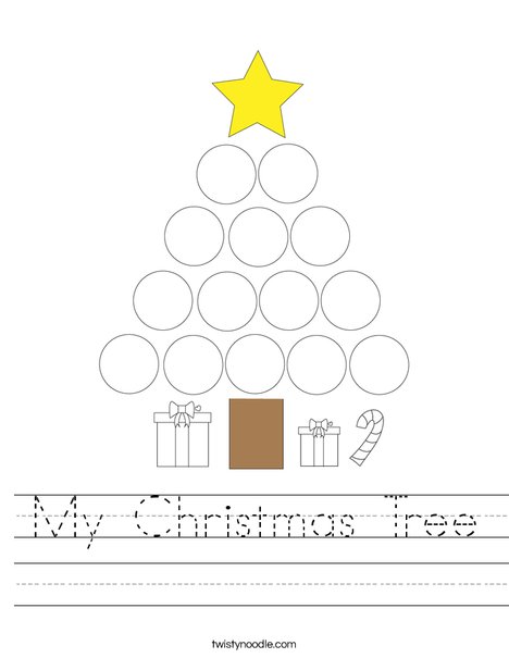 My Christmas Tree Worksheet