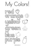 My Colors! Coloring Page