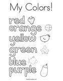 My Colors Coloring Page