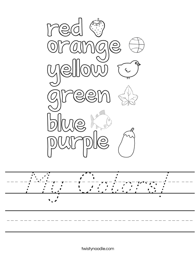 My Colors! Worksheet