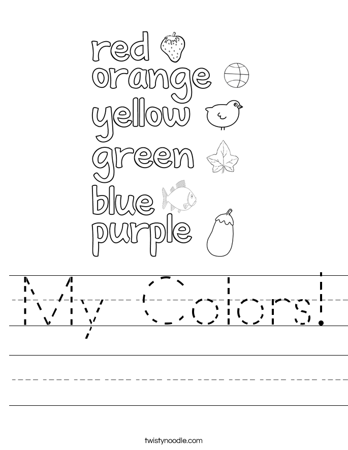 My Colors! Worksheet