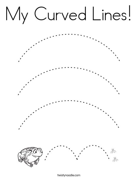 My Curved Lines Coloring Page