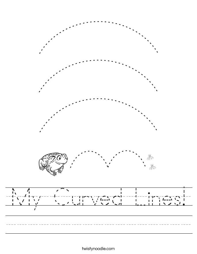 My Curved Lines! Worksheet