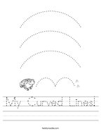 My Curved Lines Handwriting Sheet