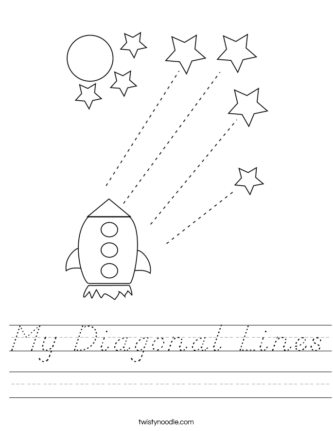 My Diagonal Lines Worksheet