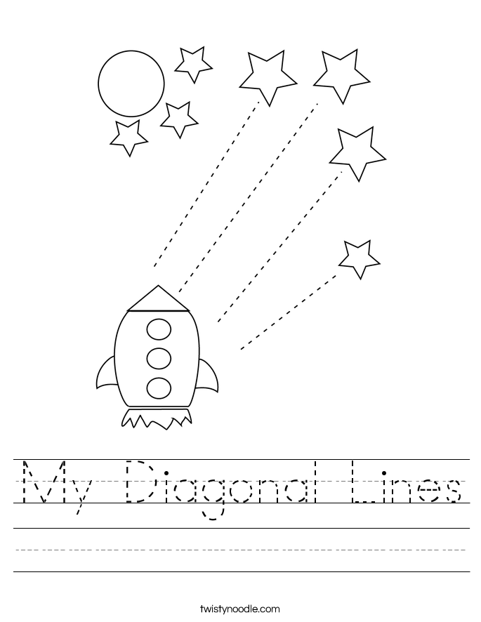 My Diagonal Lines Worksheet