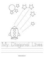My Diagonal Lines Handwriting Sheet