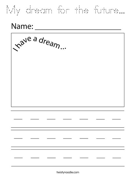 My dream for the future...  Coloring Page
