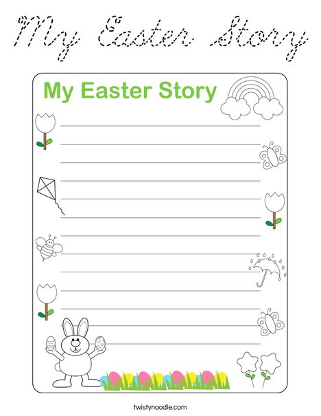 My Easter Story Coloring Page