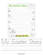 My Easter Story Handwriting Sheet