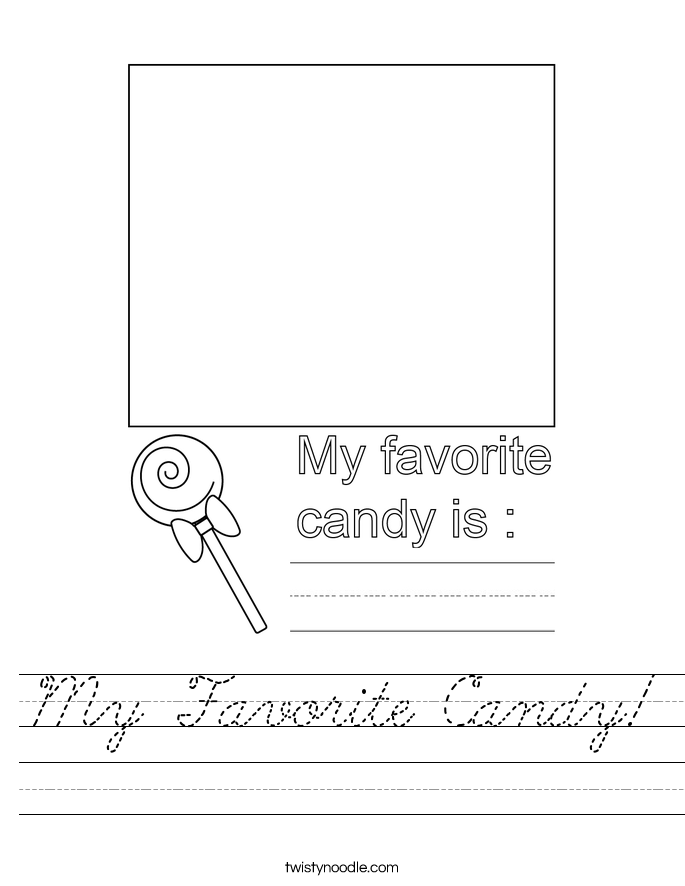 My Favorite Candy! Worksheet