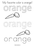 Orange Coloring Pages - Twisty Noodle