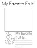 My Favorite Fruit Coloring Page