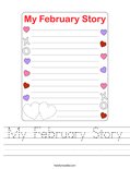 My February Story Worksheet