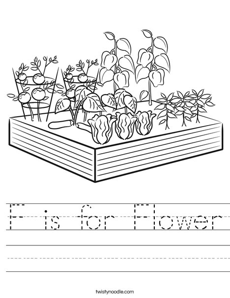 Garden Worksheet