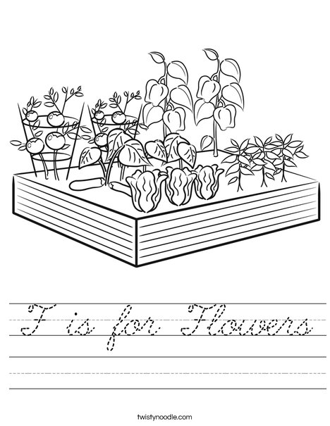 Garden Worksheet