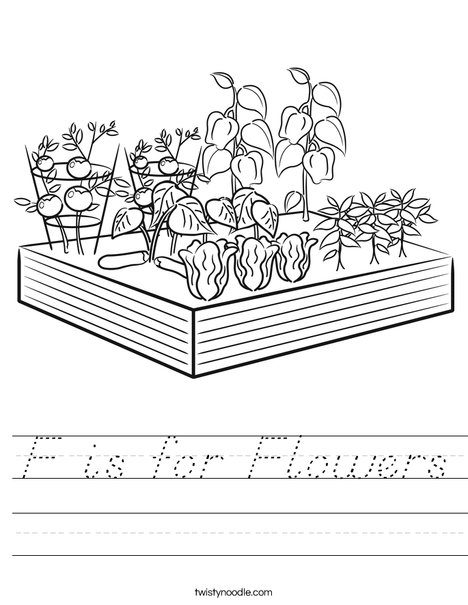 Garden Worksheet