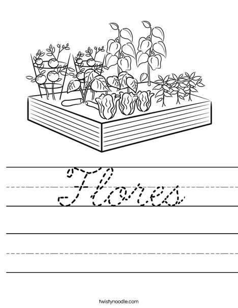 Garden Worksheet