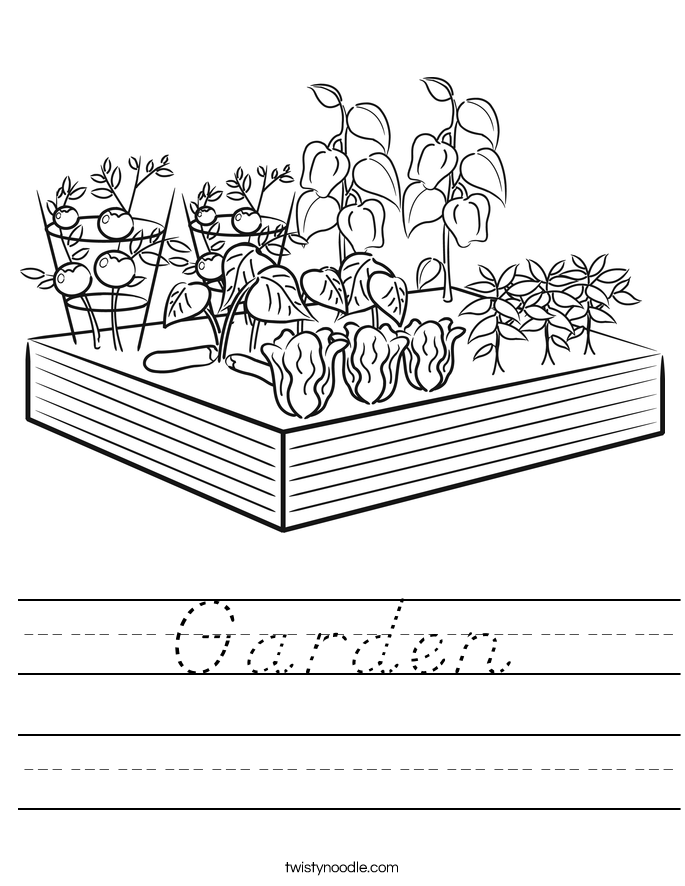 Garden Worksheet