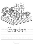 Garden Worksheet