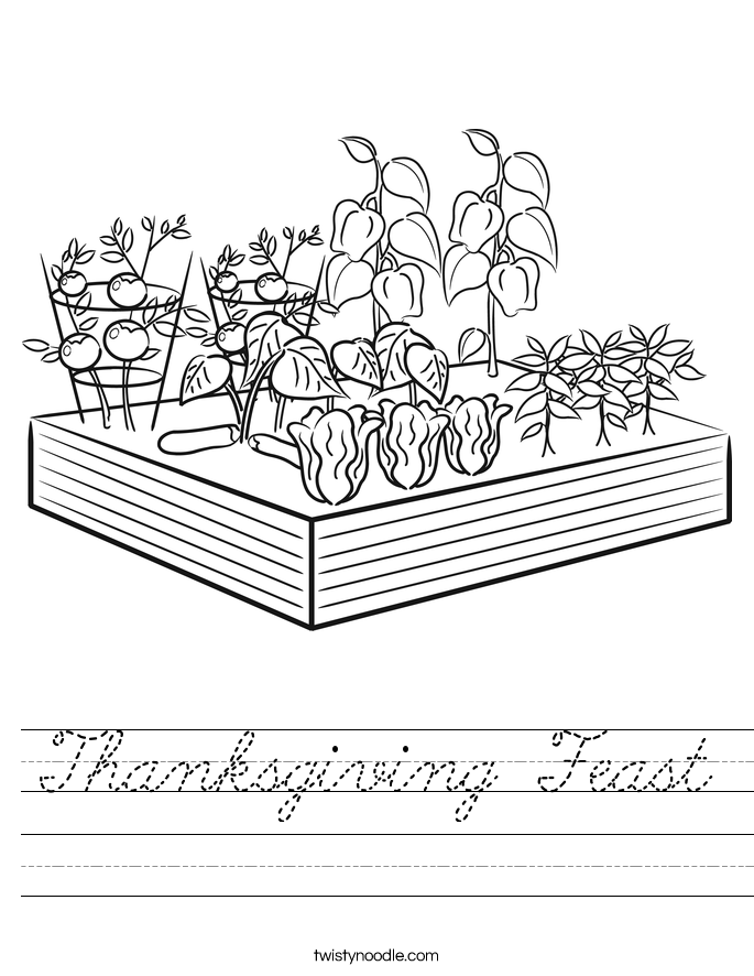 Thanksgiving Feast Worksheet