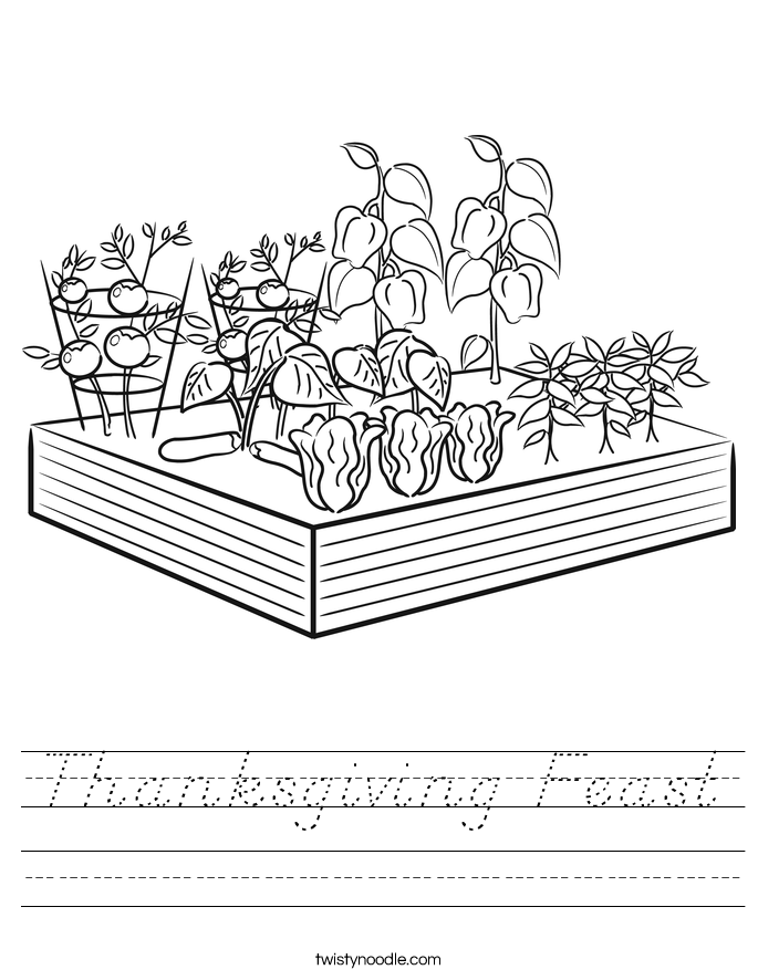 Thanksgiving Feast Worksheet