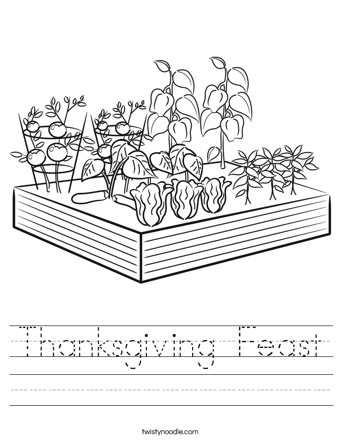 Thanksgiving Feast Worksheet