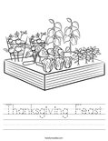 Thanksgiving Feast Worksheet