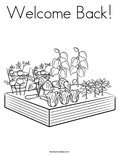 Welcome Back! Coloring Page