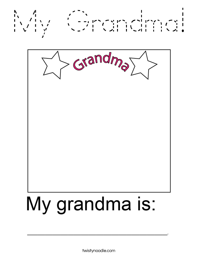 My Grandma! Coloring Page