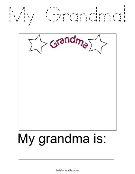 My Grandma! Coloring Page