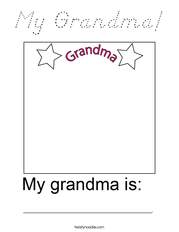 My Grandma! Coloring Page