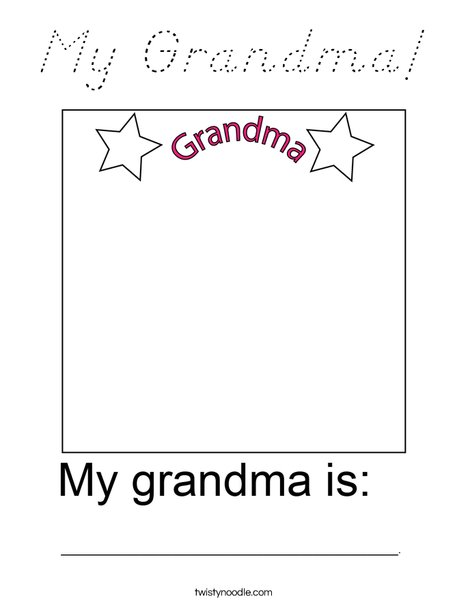 My Grandma! Coloring Page
