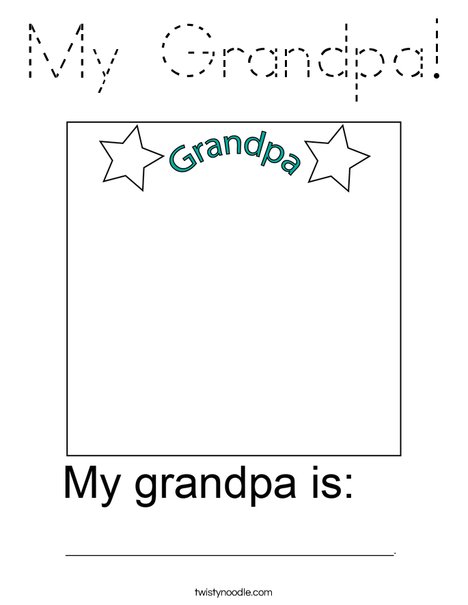 My Grandpa! Coloring Page